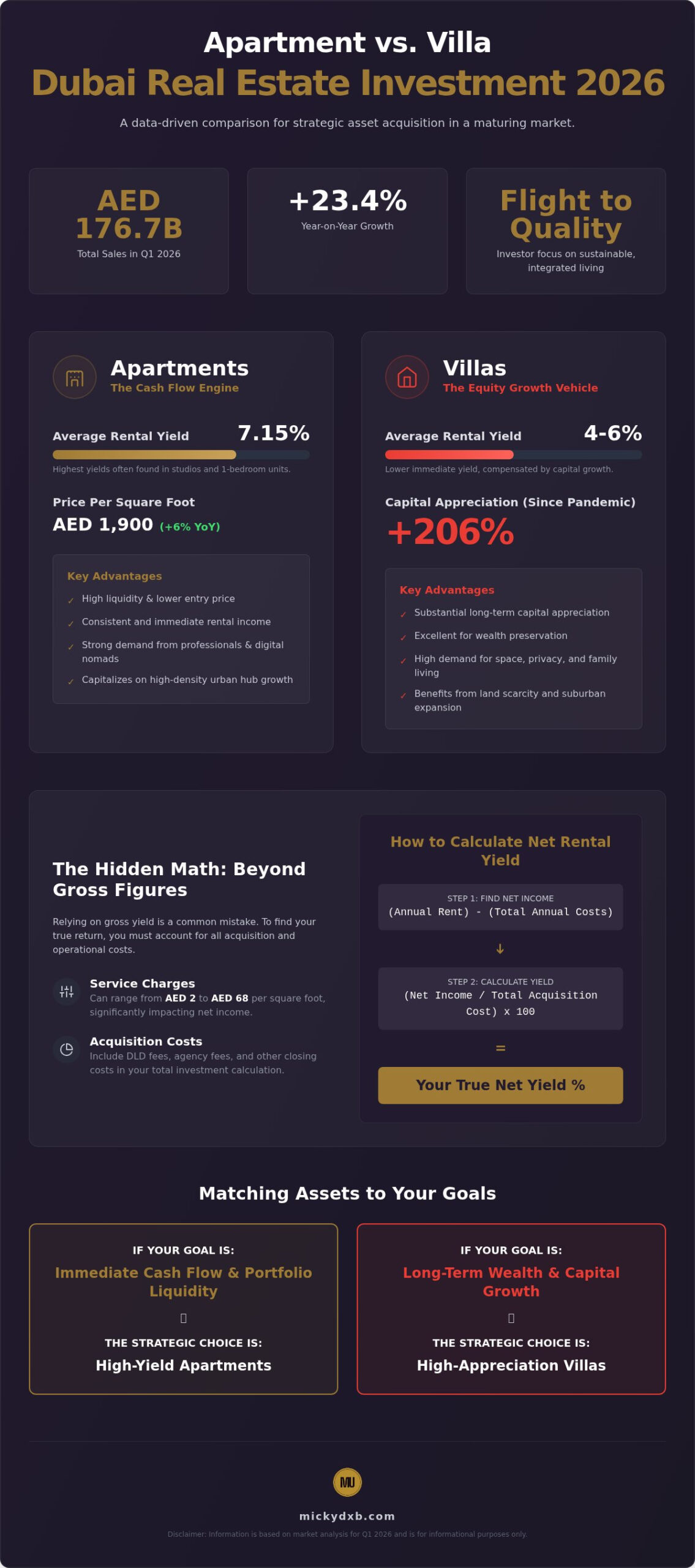Apartment vs Villa Investment in Dubai: The 2026 Strategic Investor’s Guide